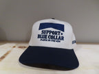 Support Blue Collar Trucker Hat