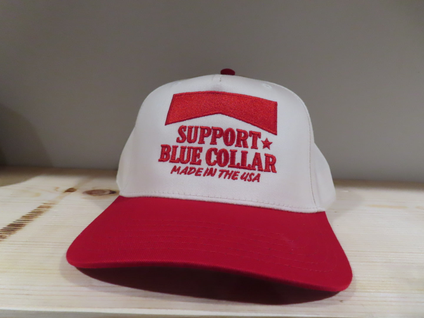 Support Blue Collar Trucker Hat