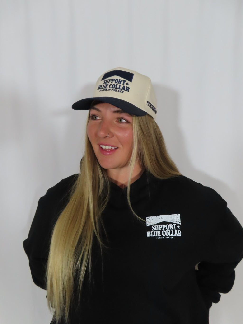 Support Blue Collar Hoodie